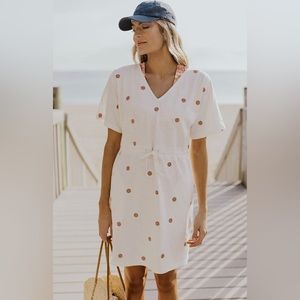 NWT Roolee “Delray” Beach Tie Waist Swim Cover with Pockets